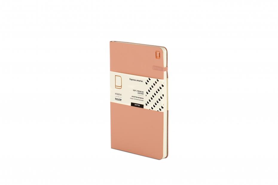Modena Premium Leather Notebook Rose Pink